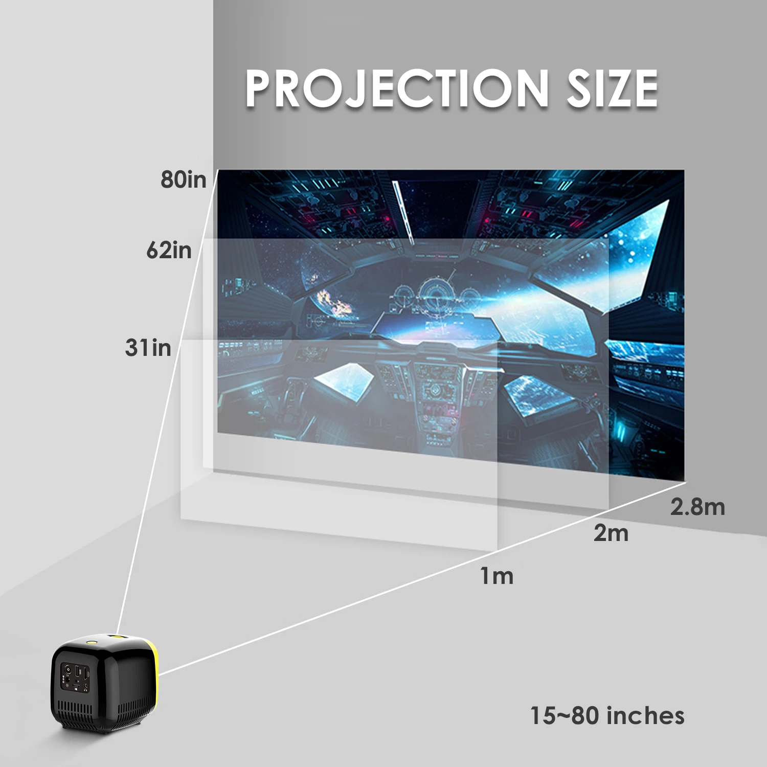 1080P HD LED видео проектор Мини цветной обучающий образовательный развлекательный