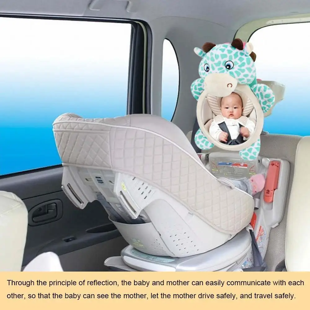 Baby Safety Rearview Mirror Haha Mirror Car Baby Reverse Seat Observation Mirror Large Field Of View Rearview Auxiliary Mirror