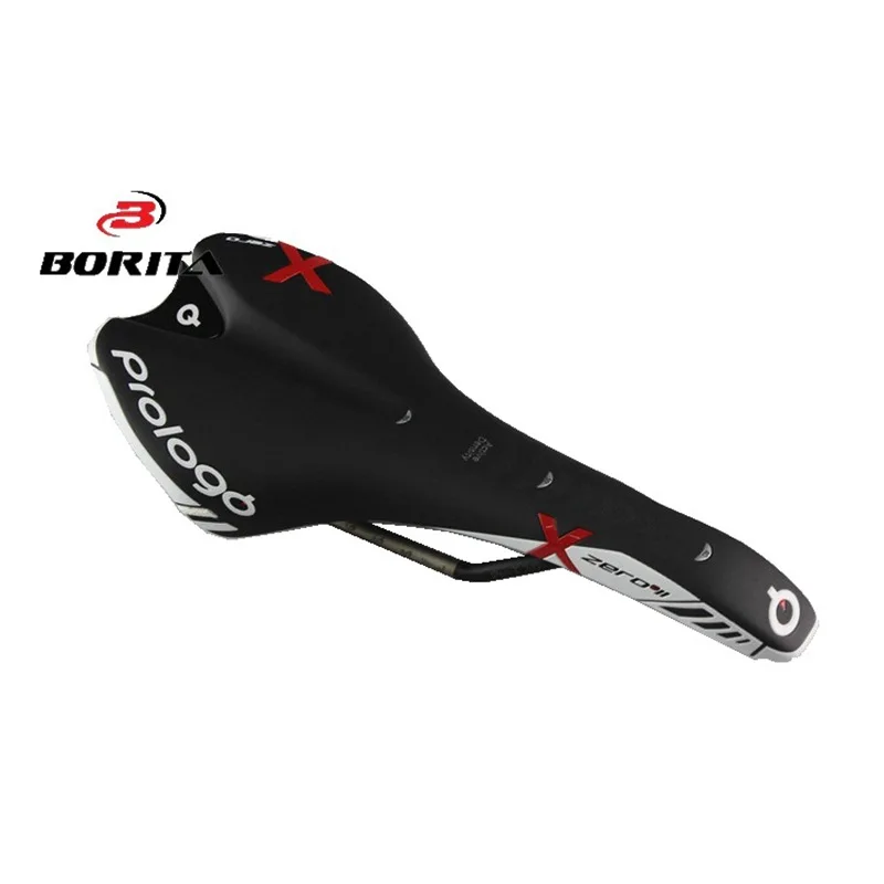 

Prologo Italy Xzeroiit2. 0 Rails with Paper Card Black/Baishan Bike Saddle Seat