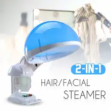 2 в 1 многофункциональная Пароварка для волос/лица, бытовой увлажняющий Пароварка для лица, увлажнитель, машина для лечения волос, США/ЕС/Великобритания вилка
