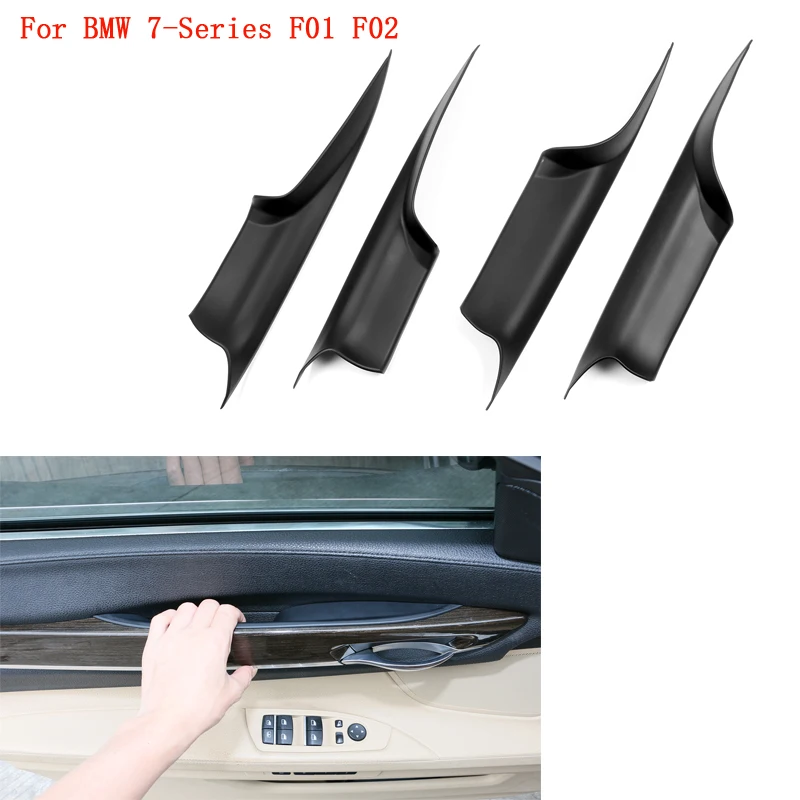 

Car Interior Door Handles Front Rear Left Right Inner Doors Panel Handle Bar Pull Carrier Trim Cover for BMW 7-Series F01 F02