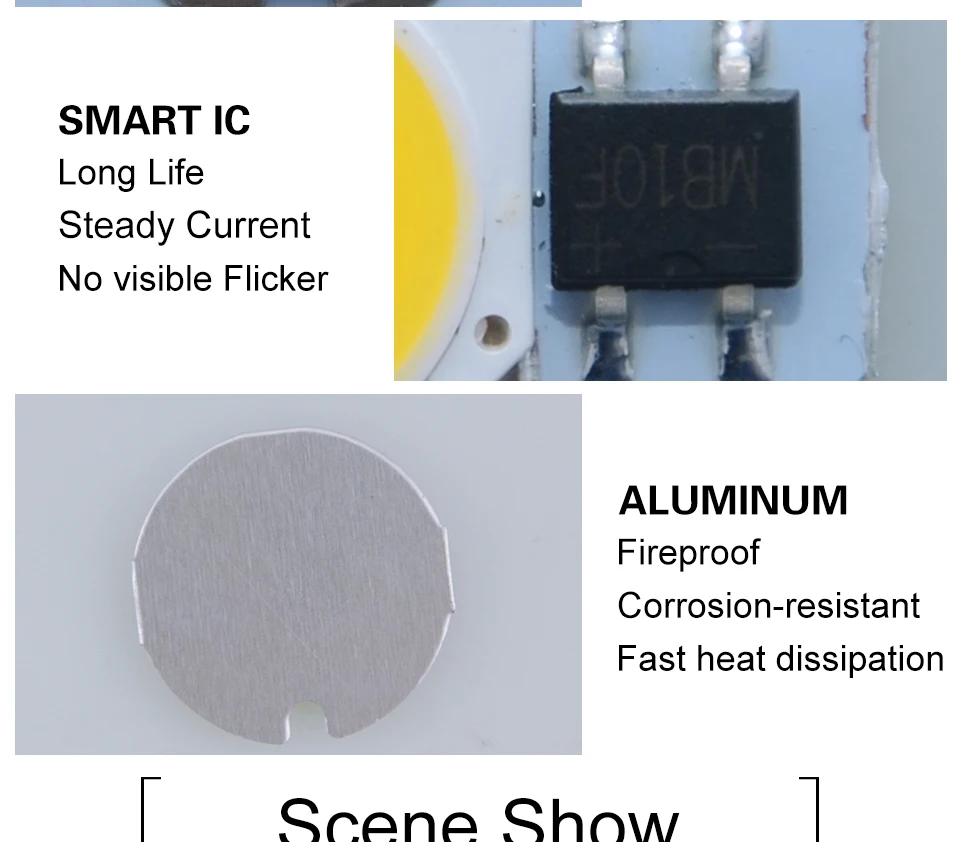 led cob lamp bulb white warm white 220v 110V with smart ic driver (9)
