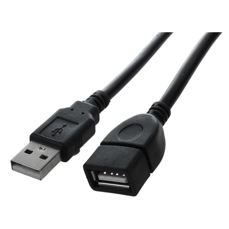 Ультра тонкий usb-хаб 4-Порты и разъёмы USB 2,0 концентратор Черный& USB 2,0 a MALE к женскому удлинитель Кабель удлинитель шнура для портативных ПК Черный