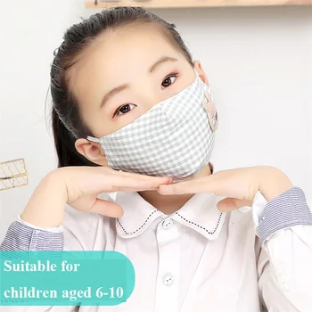 

Girls Cartoon Cat Printed Thin Windproof Mouth Mask Breathable Washable Summer Face Mask Sunscreen Mouth Face Mask Resuable