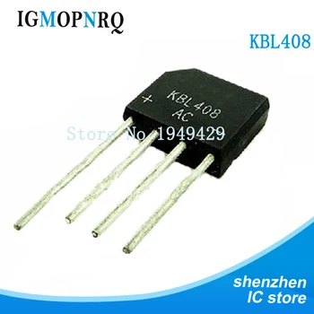

10PCS KBL408 KBL 408 4A 800V ZIP Bridge rectifier 800V 4A Bridge New original free shipping