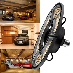 Lampe LED E27 220V, éclairage de Garage pliable, ampoule haute baie 60W 80W 100W 120W, projecteur pour entrepôt à domicile 