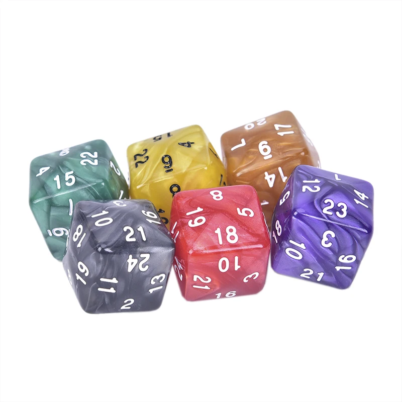 Горячая 1 шт. 24 игральные кости для игры многогранные D24 акриловые любителей игр