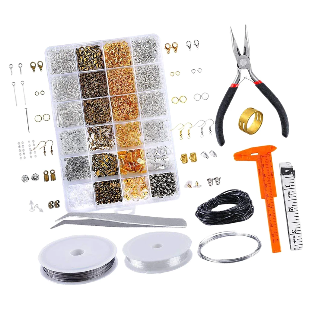 1 Box Jewelry Making Starter Kit Set Jewellery Findings Supplies DIY Crafts