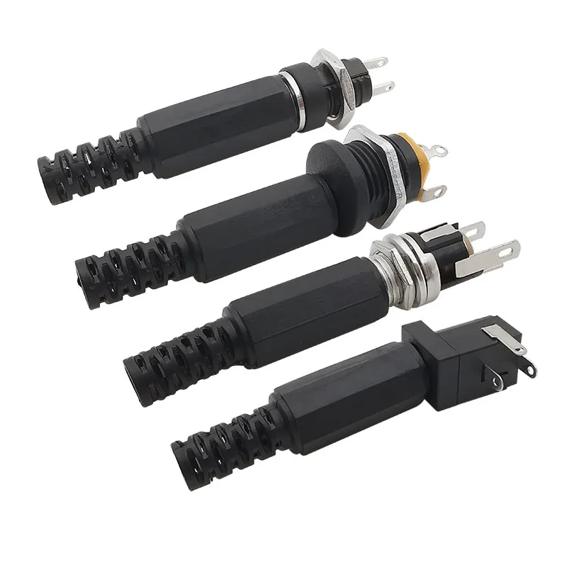 DC Power Male Female Adapter 5.5x2.1mm DC-022 DC-025M DC-005 DC-022B 5.5*2.1mm DC Power Supply Plug Jack Socket Connector 10Pcs