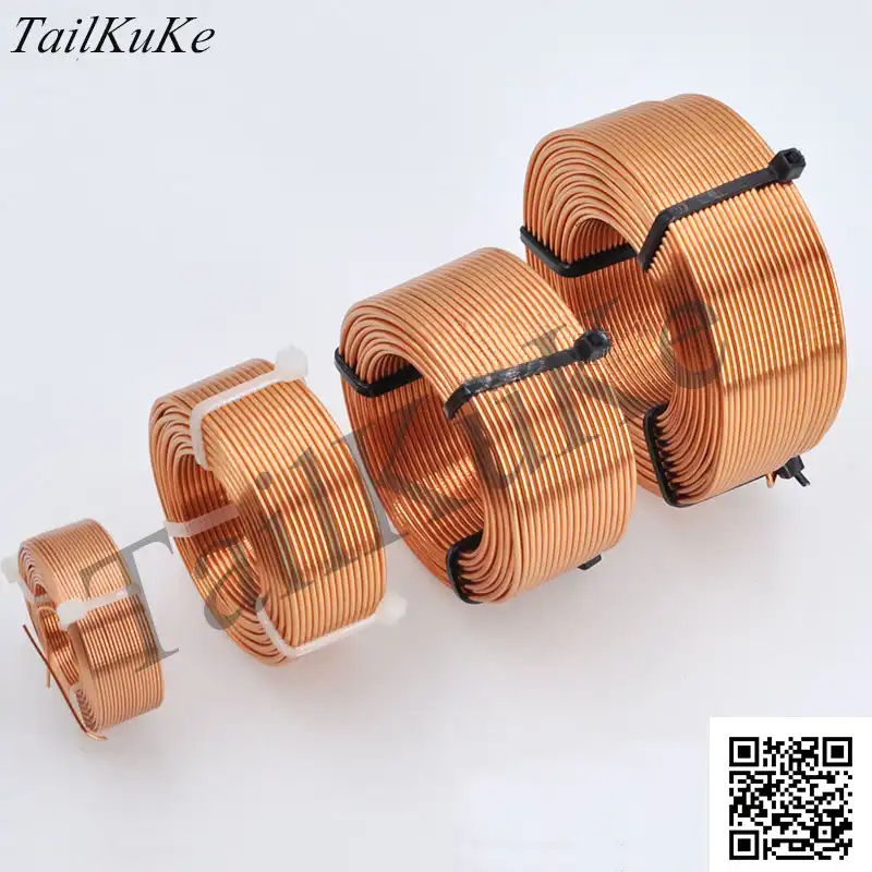 1 Pcs 0 8mm Speaker Frequency Divider Copper Coil Oxygen Free Copper High Purity Hollow Inductor Hifi Sound Accessories Aliexpress
