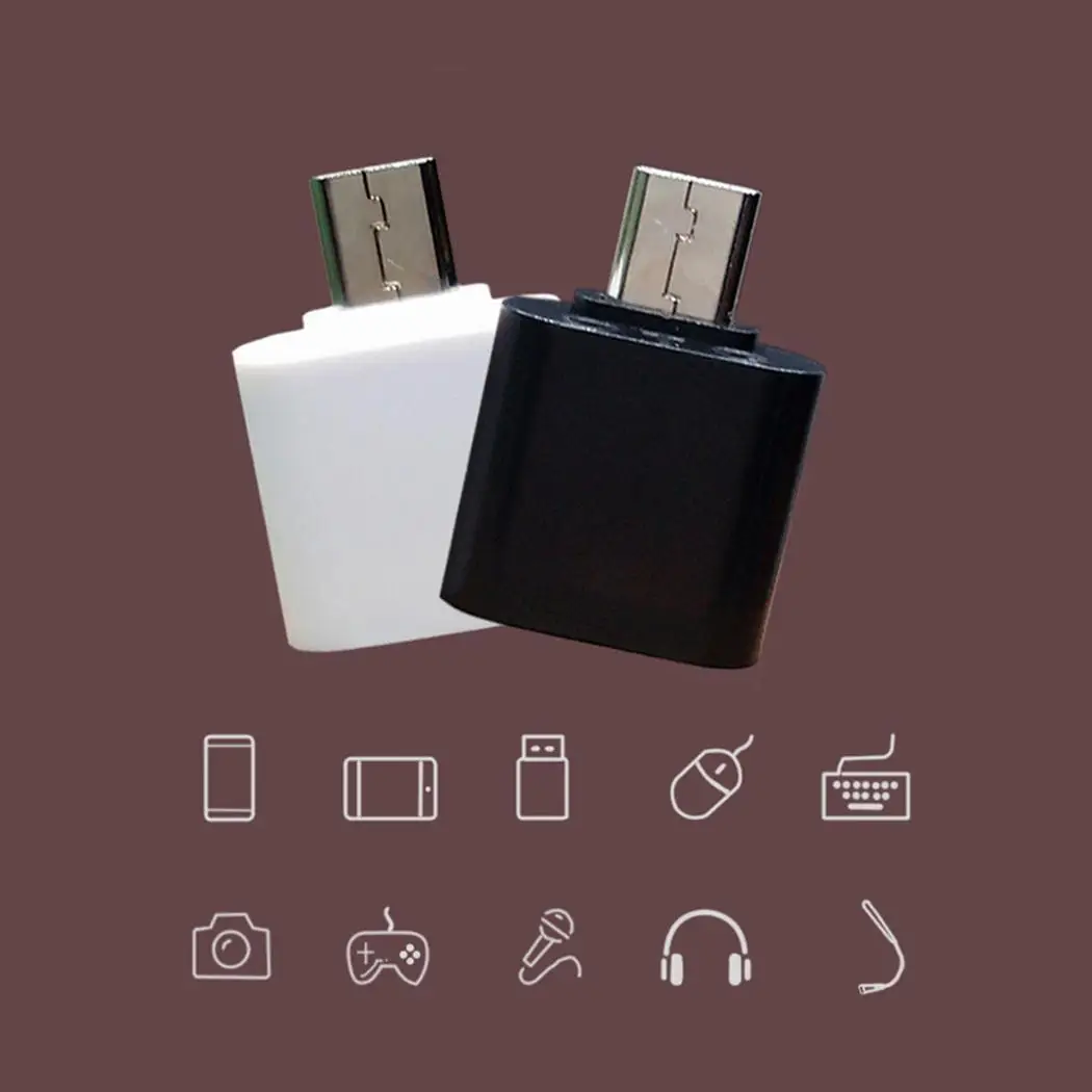 Адаптер Micro USB для USB 2,0 OTG для быстрой зарядки и синхронизации данных для дома, офиса, путешествий и т. Д. Устройство для телефона
