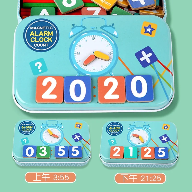 Kids Math Arithmetic Wooden Magnetic Digital Counting Stick Montessori Games for Baby Early Learning Education Children's Toys educational toys math toys magnetic toys teaching aids toys learning board toy