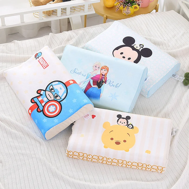 

Disney children's latex pillow cartoon Frozen Elsa mickey minnie sofia Dumbo baby pillow kindergarten pupils pillow 44x27x6-6cm