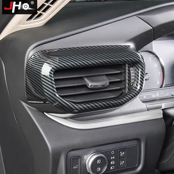 

JHO ABS Carbon Grain Front Side Air Vent Outlet Overlay Cover Trim For Ford Explorer 2020 XLT Limited Platinum Car Accessories