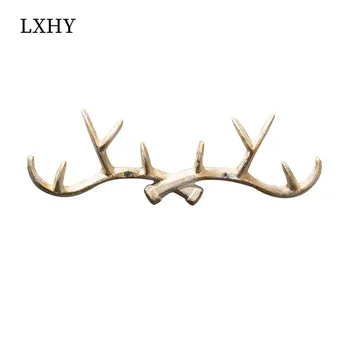 

LXHY Retro Deer Horn Hook Bedroom Wall Creative Practical Wall Decoration Clothing Fitting Room Coat And Hat Hook