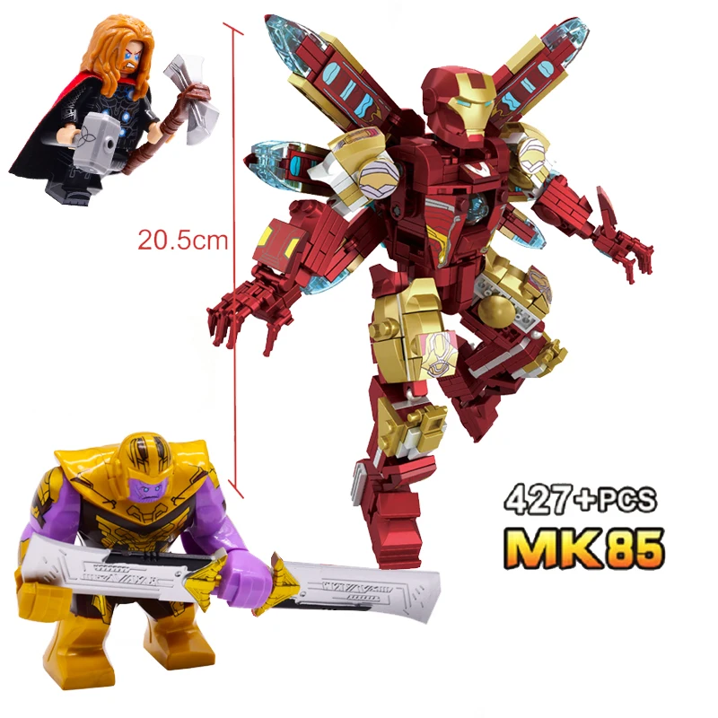 Kaufen Ironman Avengers 4 Endgame Iron Man War Machine Buster Marvel Super Heroes Fakten legoinglys Bausteine Spielzeug Für Kinder