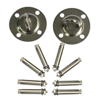 

Stainless Steel Yoga Fixed Plate Hammock Sandbag Swing Top Buckle Hook Load-Bearing Fixed Round Hanging Plate