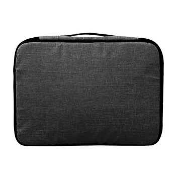 

Card Pocket Zipper With Lock Holder Travel Large Capacity Papers Document Storage Bag File Organizer Home Portable Handle