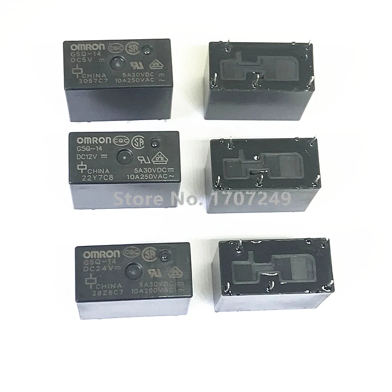 10 шт./лот OMRON Реле G5Q-14 G5Q-14-5V DC5V G5Q-14-12V DC12V G5Q-14-24V DC24V 5A 5pin альтернативные G5Q-1 G5Q-1-EU