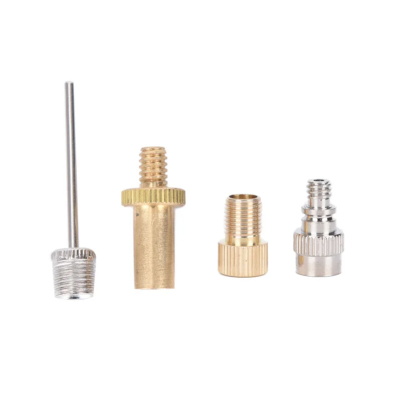 4pcs Bicycle Pump Presta Tube Bicycle Tire Valve Bicycle Basketball Pneumatic Needle Adapter Pump Tool