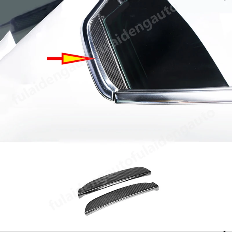 Carbon Fiber C Pillar Window Trims 2pcs For Maserati Quattroporte Ghibli- Car Styling Accessories