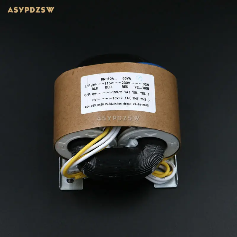 

115V / 230V 65VA Dual 15V R type transformer With shielded wire output 65W (15V+15V)