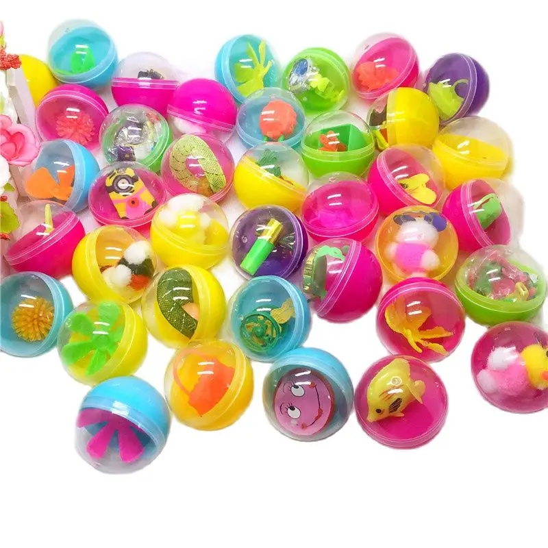 Fast Shipping, Easy Returns 10x 45mm plastic balls capsules toys with different small toy