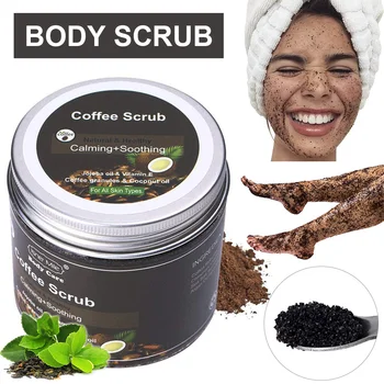 

Exfoliating Body Scrub Skin Care Repair Dryness Dullness Coffee Anti-Cellulite Skin Moisturizing Scrub, 7 oz