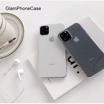 

GlamPhoneCase Simple Transparent Matte Phone Case For iPhone X XS Max XR Soft Silicone Cover For iPhone 7 8 6 6s Plus Case