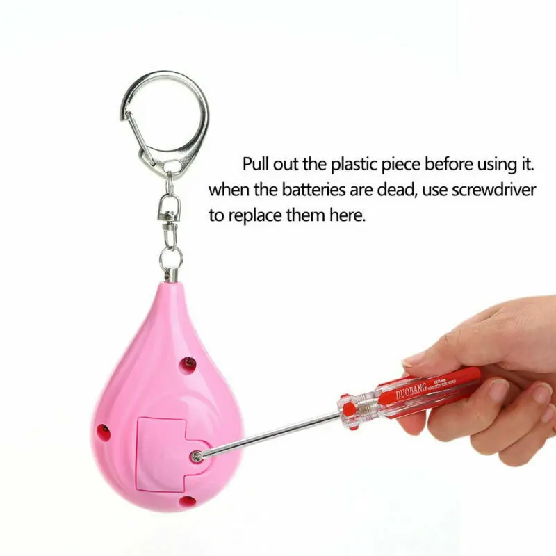 1pc Safe Personal Handy Alarm Self-defense Keychain Emergency Attack Anti-rape Personal Safety Security Alarm 130dB SSSSR