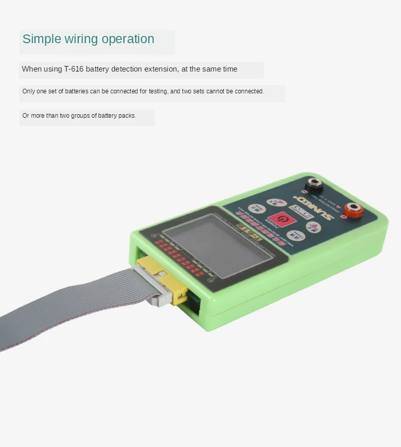 T-616 lithium battery tester Voltage and pressure difference intelligent detecti