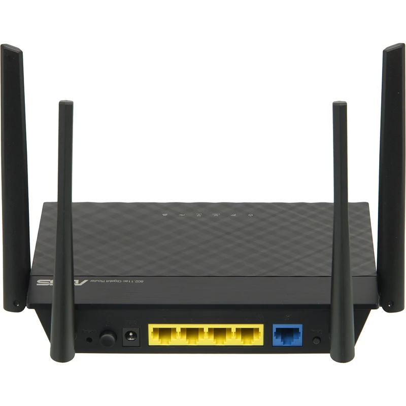 Роутер беспроводной Asus RT-AC58U AC1300 10/100/1000BASE-TX/4G ready черный