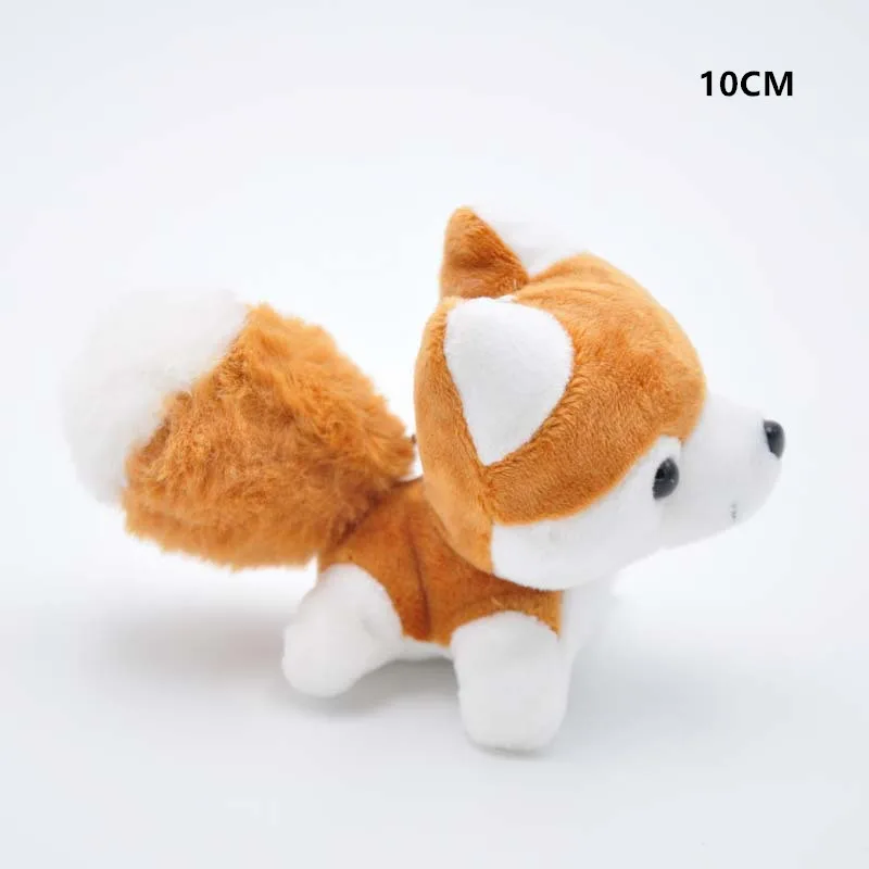 Kawaii плюшевый щенок игрушки 10/20 см Милые Имитация Хаски плюшевые мягкие игрушки/животные Детские Игрушки для маленьких детей подарок ребенку на Рождество - Цвет: 10CM Brown