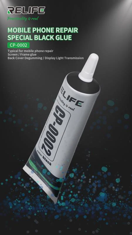 

RELIFE CP-002 Multi Purpose Glue 50ml Black Gel Mobile Phone Screen Adhesive