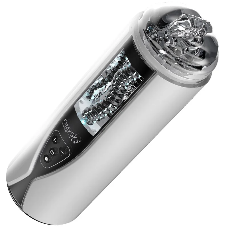 Men's vibration masturbation automatic Smart pronunciation interactive electric male silicone telescopic rotating masterbator 3