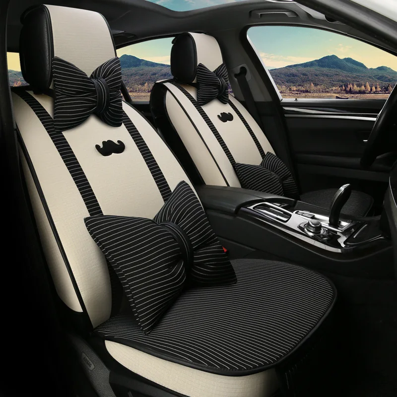 

Automobile Seat Cushion Four Seasons Only Nissan Qashqai Tiida Trail Sylphy Teana Women's All Edges Included Winter Flax Seat Co