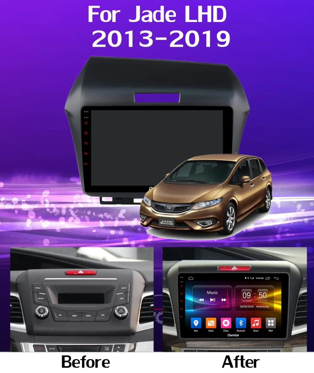 Cheap 360° Panoramic Android 9.0 4G+64G GPS Radio CarPlay SPDIF DSP Car Multimedia Player for Honda Jade 2014 2015 2016 217 2018 2019 8