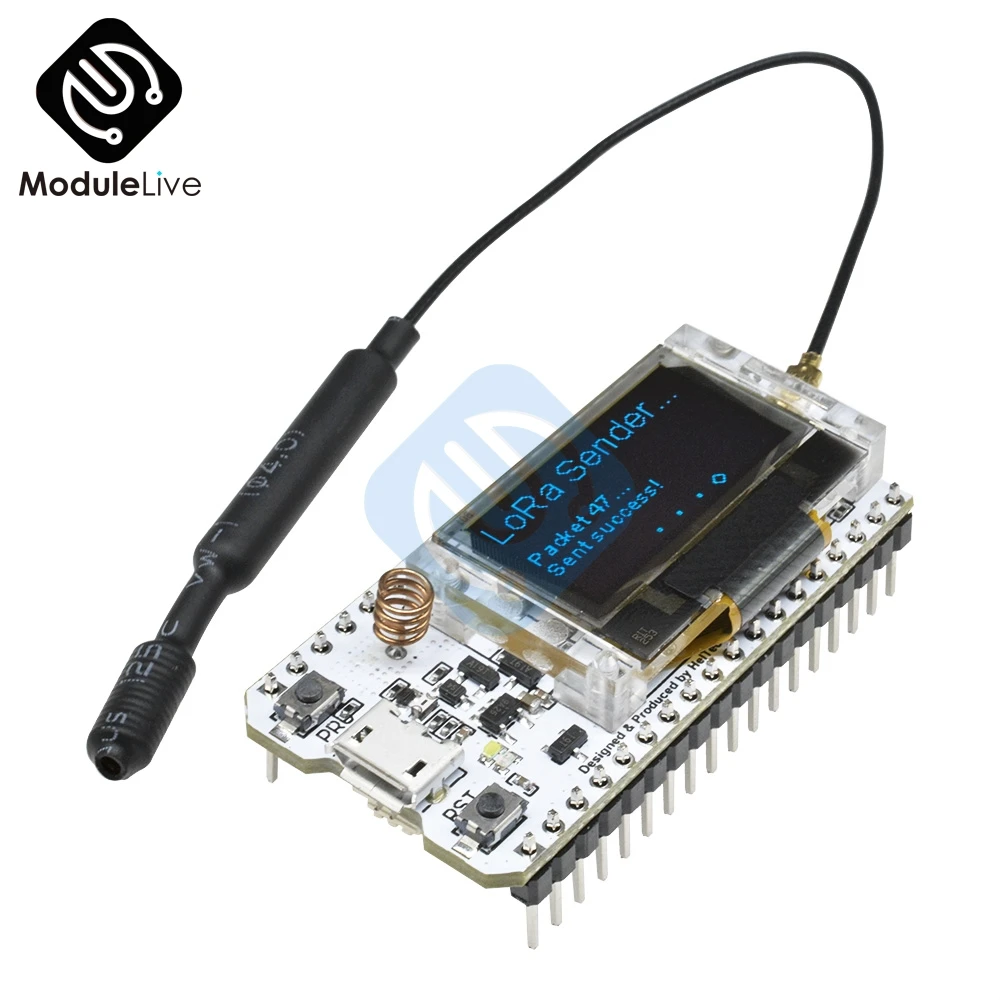 868 МГц 915 МГц SX1276 ESP32 LoRa 0,96 дюймов синий OLED цифровой дисплей Bluetooth wifi комплект модуль IOT макетная плата для Arduino