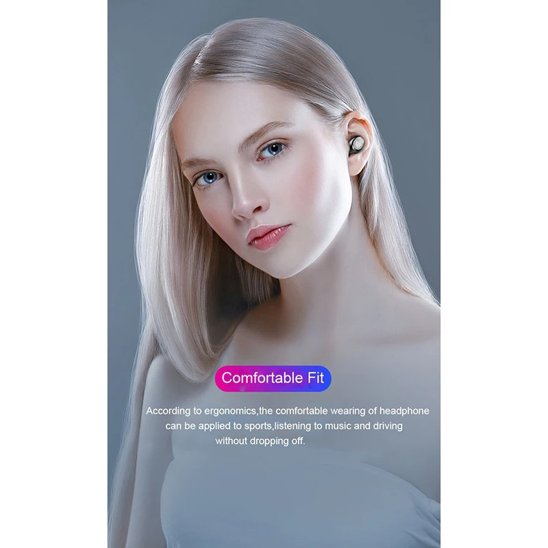 F9 TWS V5.0 bluetooth-гарнитура беспроводные Спортивные Беспроводные наушники с светодиодный 2000 мАч зарядный держатель для телефона