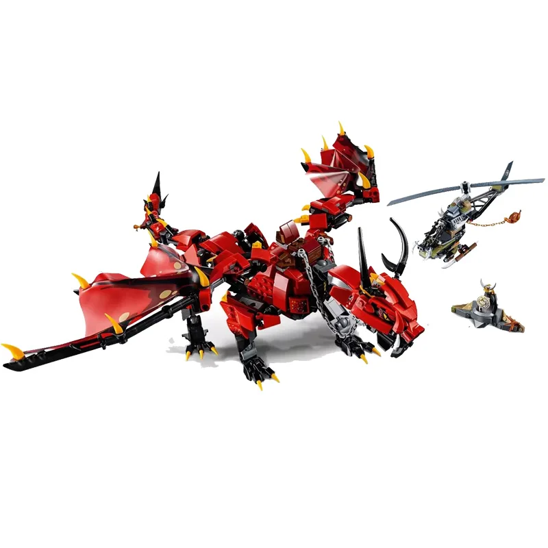 

2019 Ninjagoin Movies Firstbourne Dragon Compatible Legoines Ninjagoes70653 Building Blocks Figure Bricks Toys for Children Gift