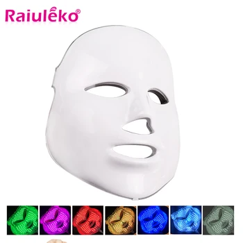 

7 Colors Led Facial Mask Face Mask Machine Light Therapy Acne Mask Beauty Led Mask Photon Light Therapy Whitening Anti-wrinkle
