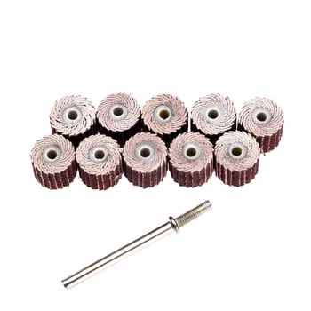 

10Pcs 240-Grit 10 x 10x 3mm Sanding Flap Disc Grinding Flap Wheels Brush Sand Rotary Tool Dremel Accessories accesorios dremel