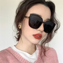 Квадратные Солнцезащитные очки, женские очки большого размера, Lunette Femme, женские роскошные брендовые солнцезащитные очки, Женские винтажные солнцезащитные очки с широкими краями