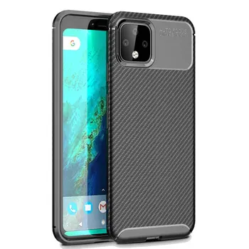 

30pcs/lot For Google Pixel 4 XL Shockproof Carbon Fiber Ultra Slim Armor TPU Case For Google Pixel 4 XL
