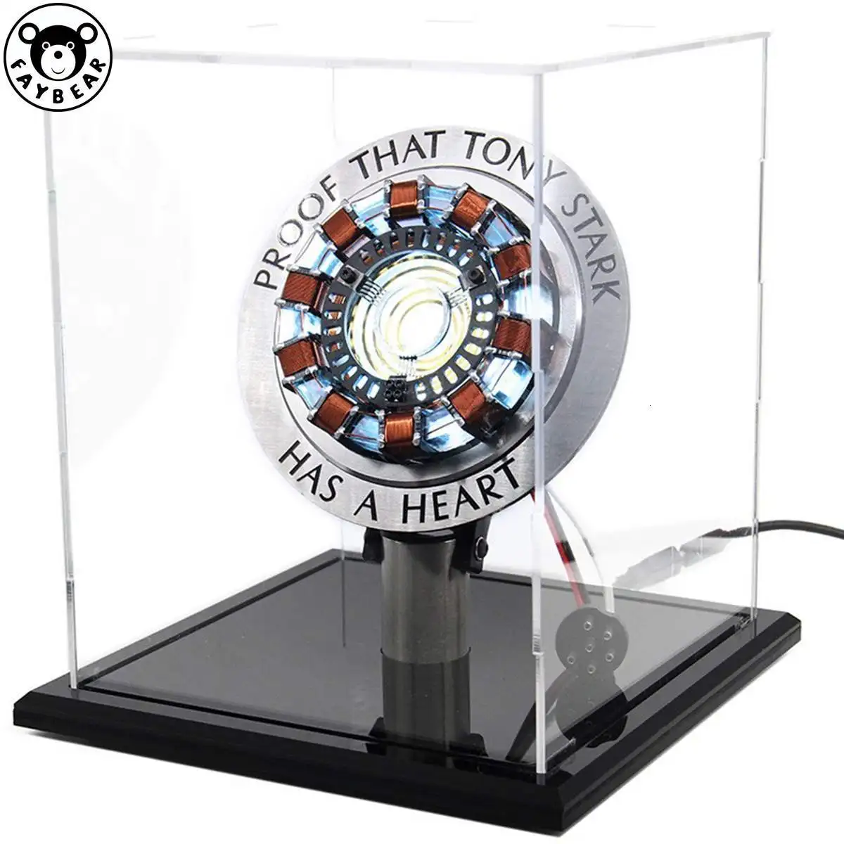 

1:1 Scale Iron Man Arc Reactor Core Tony Stark Heart Model With Led Light Figure Gift DIY Assemble MK1 Models