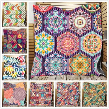 

Custom DIY Blankets Ethnic Blanket Towel Pattern Sofa Decor Throw Blankets Sofa Home Decoration Wall Tapestry Covers