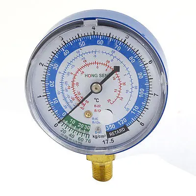 

2.7" Dia Blue Testing 1/8" PT -30 to 350 psi Car Low Pressure Gauge