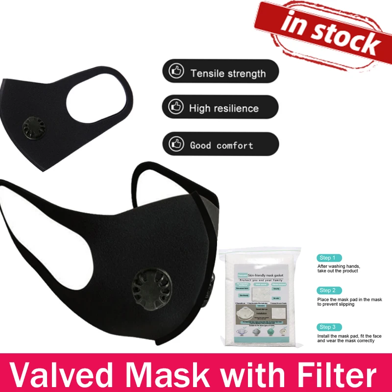 

Respirator Mask Activated Carbon Filter MouthMask Dustproof Face Mask Filter Paper Protective Mask protective Masks