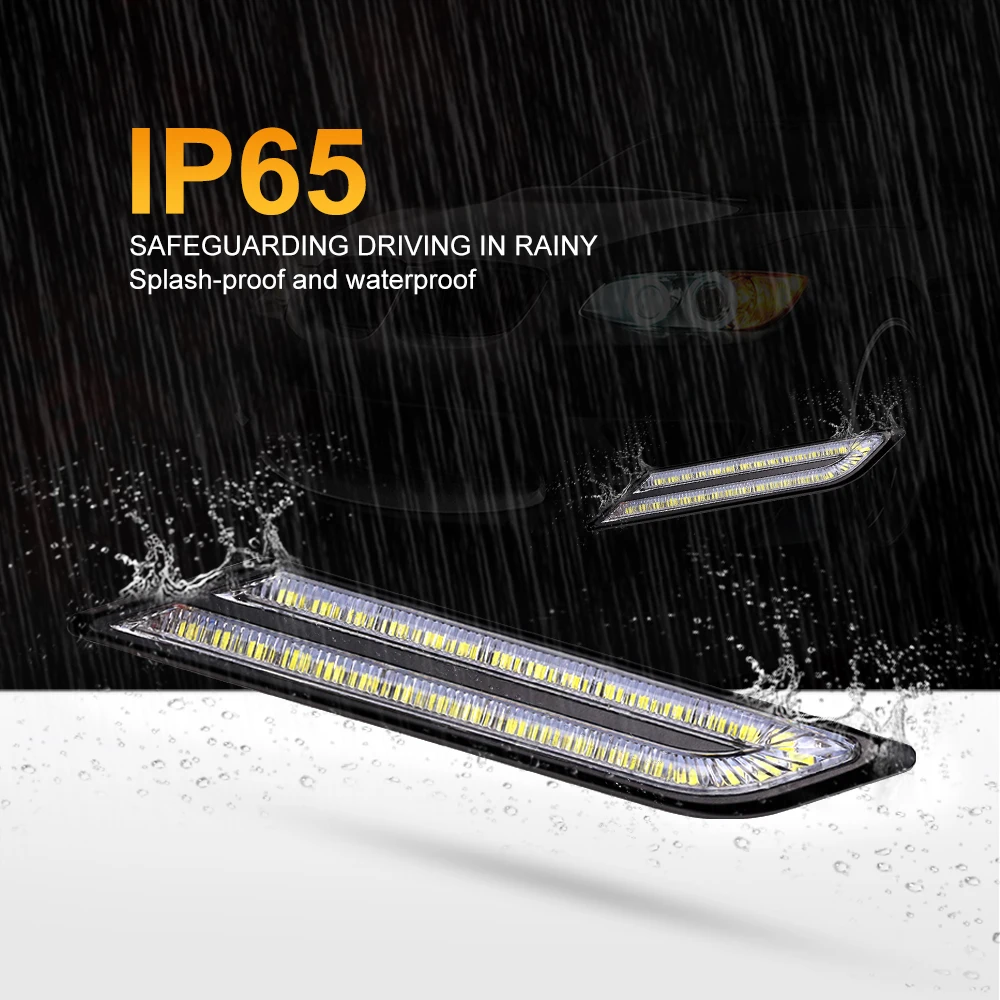 Nlpearl 2x 33SMD автомобильный светильник сборки Led Габаритные огни для автомобиля Водонепроницаемый DRL Led дальнего света светильник день Святого светильник стайлинга автомобилей