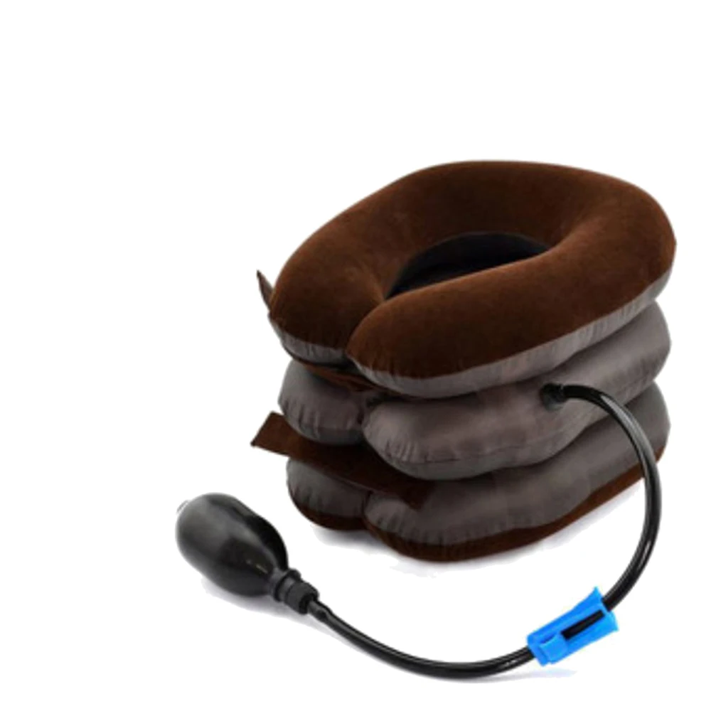 Уход за здоровьем шеи Растяжитель надувной шейный ошейник, тяга протектор для устройства позвонка поддерживающая шею массаж медицинский